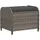vidaXL Gartenhocker mit Kissen Grau 58x46x46 cm Poly Rattan