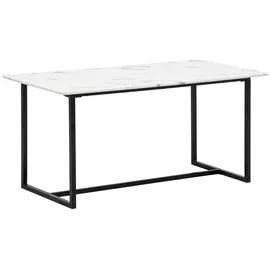 Wohnling Esstisch Weiß Holzwerkstoff, rechteckig, U-Form, 90x76x200 cm