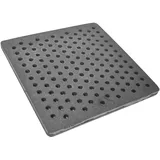 SEZAM Gussrost mit Löchern Ofenrost Ascherost Gußrost Kaminrost passend Kaminofen Tafelrost Rost Ofengitter Feuerrost Kohlerost Eckrost verschiedene Abmessungen (24 x 24 cm (23,5 x 23,5 cm))