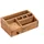 creedwood Organizer, Natur, Holz, 27x10x17 cm, Arbeitszimmer, Schreibtische