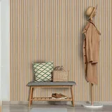 FibroTech Akustikpaneel Quanti  (Light Oak grau, 2.440 x 520 x 18 mm)