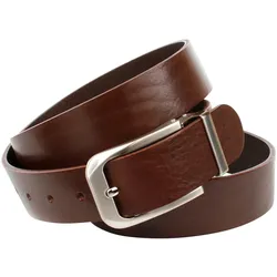 Ledergürtel, aus Vollleder, Gr. 85, braun, , 10175549-85