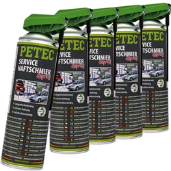 5x Petec Service-haftschmierspray Transparent 500 Ml Kfz Schmiermittel 71550: Petec 71550