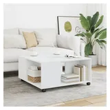 vidaXL Couchtisch Weiß 80x80x40 cm Holzwerkstoff