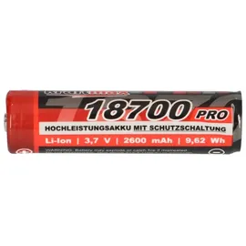 XCell 3x Kraftmax 18700 Pro Akku mit PCB Schutzschaltung - speziell für LED Taschenlampen 3,7V 9,62 Wh