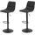 Hela Barhocker Yvonne, Anthrazit, Trompetengestell grau höhenverstellbar mit Gasdruckfeder, 360° drehbar