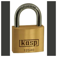 KASP K12525A3 Vorhängeschloss 25mm gleichschließend Goldgelb Schlüsselschloss