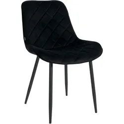 CLP Stuhl Springs Samt schwarz
