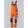 BP 2041-844-6556 Latzhose für Herren, 79.5% Polyester/16.5% Baumwolle/4% Elastolefin, Warnorange/Anthrazit, Modern fit, Größe 48/50s