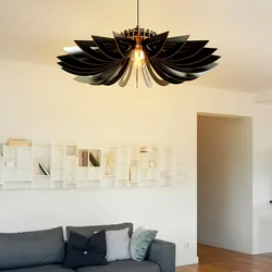 WellHome Deckenlampe 50cm in Schwarzem Design Margarita
