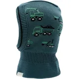Maximo - Mini Boy's Schlupfmütze Baufahrzeuge - Sturmhaube Gr 49-51 cm blau