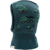 Maximo - Mini Boy's Schlupfmütze Baufahrzeuge - Sturmhaube Gr 49-51 cm blau