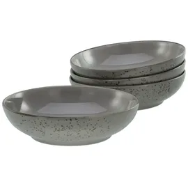 CreaTable Schüssel-Set Nature Collection Stone grau Steinzeug - grau