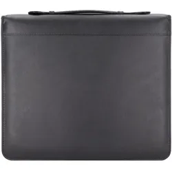 Alassio Arezzo Schreibmappe Leder 36 cm schwarz