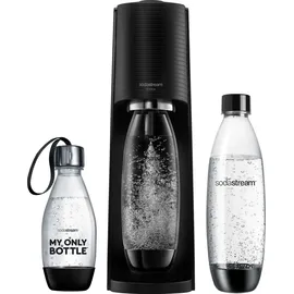 Sodastream Terra black + PET-Flasche 0,5 l + 2 PET-Flaschen 1 l + Zylinder