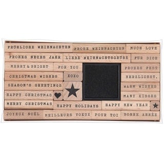 Rico Design Stempelset Merry Christmas, Typewriter , 26 Stempel