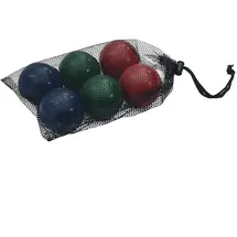 vidaXL - 8-tlg. Boccia-spielset Mit Tragetasche Massivholz Kiefer