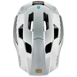 100% Trajecta Fidlock Downhillhelm Ranelagh Silver XL