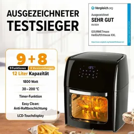 GOURMETmaxx Heißluftfritteuse XL 12 l