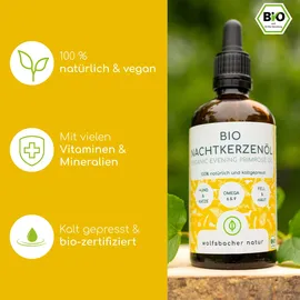 Wolfsbacher Natur Bio Nachtkerzenöl 100 ml Öl