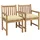 vidaXL Gartenstuhl 60 x 60 x 90 cm Weiß 2 St.
