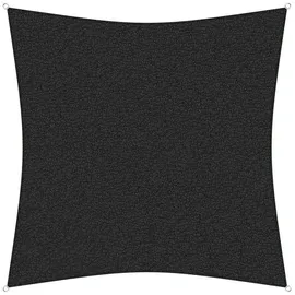 Gartenia Sunprotect sunprotect 83440 Professional Sonnensegel, 3,6 x 3,6 m, Quadrat, Wind- & wasserdurchlässig, schwarz
