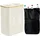 Relaxdays Pfandflaschen Sammelbehälter 160l, Beige,Weiß,Hellbraun