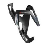 Elite Trinkflaschenhalter Custom Race Plus Elastomer-Gummi, mattschwarz/weiß