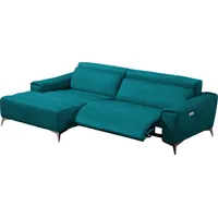 Egoitaliano Ecksofa »Suzette, Designsofa mit hohem Sitzkomfort«, mit Recamiere, inkl. 1 elektronischen Relaxfunktion, L-Form