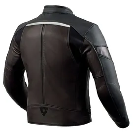 RevIt! Mile Motorrad Lederjacke Rot/Schwarz/Weiß 50