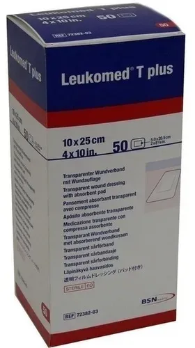 LEUKOMED transp.plus sterile Pflaster 10x25 cm 50 St