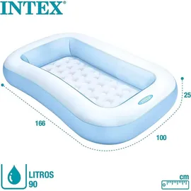 Intex Rechteckiger Baby-Pool 166 x 100 x 28 cm (57403)