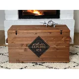 Truhe Couchtisch Holz massiv Wohnzimmertisch Truhentisch Kiste vintage shabby