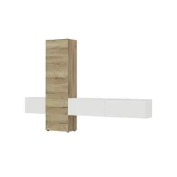 Content Wohnwand  Style , holzfarben , Maße (cm): B: 301 H: 205 T: 38.0