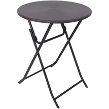 Mobili Rebecca Klapptisch Ø 60 x 74 cm Grau/Schwarz