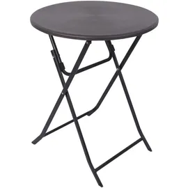 Mobili Rebecca Klapptisch Ø 60 x 74 cm Grau/Schwarz