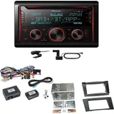 Pioneer FH-S820DAB DAB+ Bluetooth FLAC USB Einbauset für Mercedes W211 CLS W219