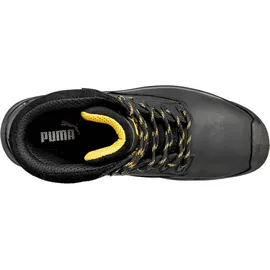 Puma Borneo Black Mid S3 CI HI HRO SRC Sicherheitschuhe Arbeitsschuhe Bauschuhe hoch Schwarz-Größe-43 EU 43