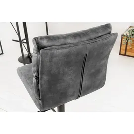 Riess-Ambiente Barhocker COMFORT 1 St höhenverstellbar drehbar dunkelgrau / schwarz