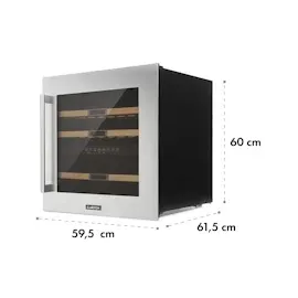 Klarstein Vinsider 36 Weinkühlschrank 2 Kühlzonen 5-22°C 94l Edelstahl