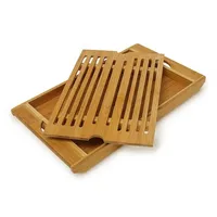 Relaxdays Schneidebrett-Set Holz 1 22 x 27 cm Hellbraun