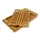 Relaxdays Schneidebrett-Set Holz 1 22 x 27 cm Hellbraun