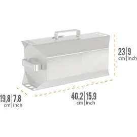 Petromax Kohlenschweler 10 l Edelstahl grau