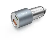 Hama Auto-Schnellladegerät 1x USB-C PD 1x USB-A QC 38W Metall