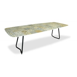 Tisch Jura - 280 x 100 cm Keramik azulecho