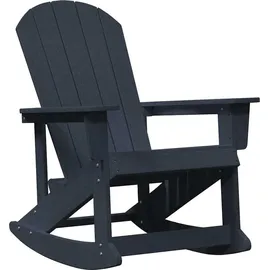 vidaXL Adirondack Schaukelstühle 2-Tlg 3335835 2 pcs  Marineblau HDPE 2 St.