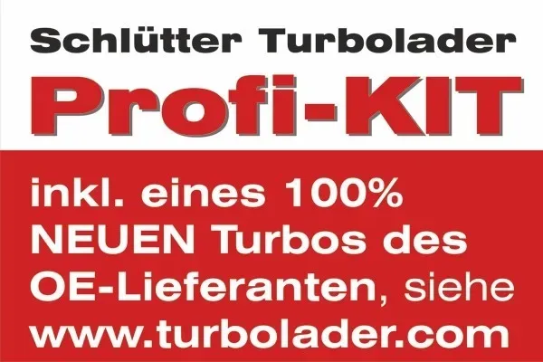 SCHLÜTTER TURBOLADER Lader, Aufladung mit Anbaumaterial für BMW 8512465 780875801 780875802 166-01415