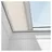 VELUX Wabenplissee Uni weiß 1045S, 100100 1045KWL (Farbe: - 1045KWL, Farbe Schiene: