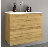 Möbelhandel Klipenstein Waschbeckenunterschrank 65/80/100 cm, mit Waschtisch, fertigmontiert 65 cm, 80 cm, 100 cm Breite 100 cm