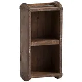 Woodkings Wandregal Ziegelform 40 x 20 x 10 cm Braun
